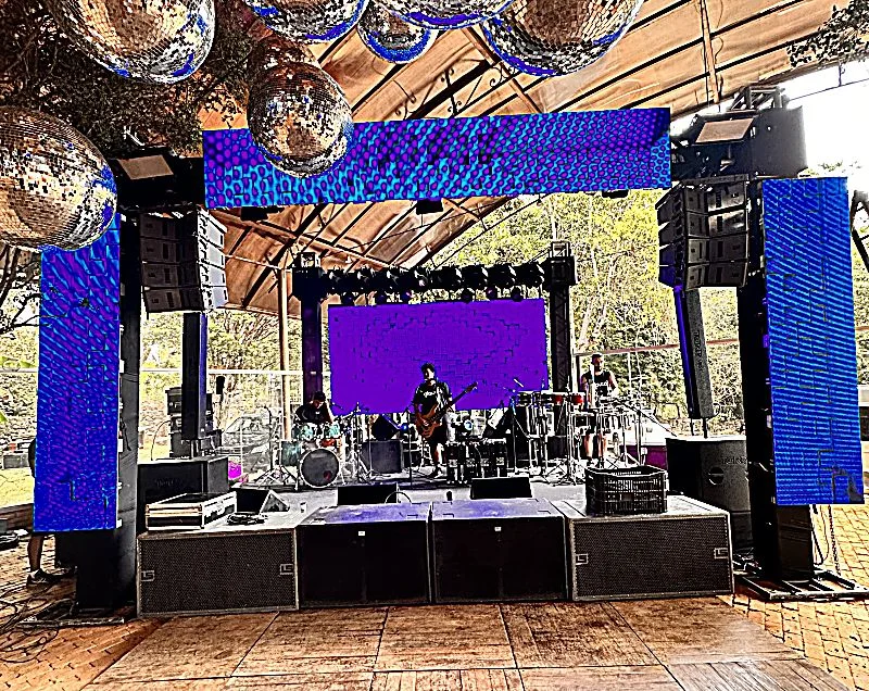 Painel de led para evento em Tiradentes